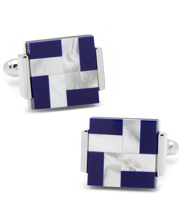 Mens Ox & Bull Trading Co. Crossed Pearl Cufflinks Product Image