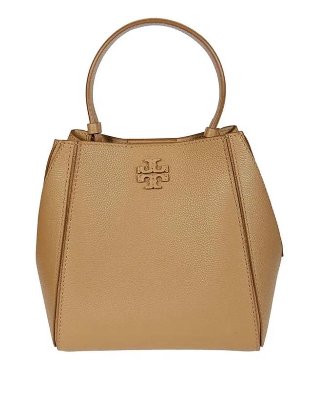 TORY BURCH Small Bucket Bag In Beige Product Image