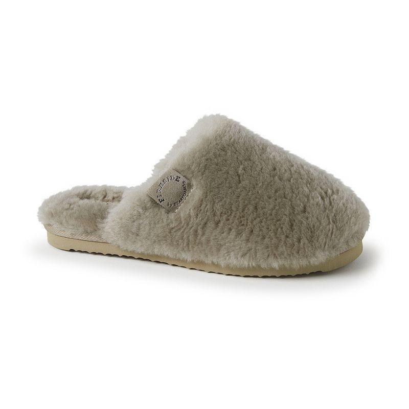 Dearfoams Fireside Shelly Beach Scuff Womens Slippers Green Product Image