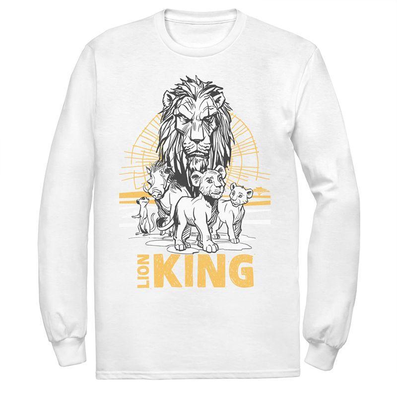 Disneys The Lion King Mens Scar, Simba & Nala Long Sleeve Graphic Tee Product Image