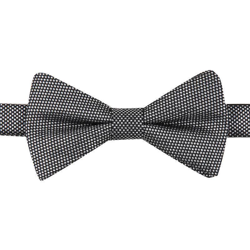 Mens Bespoke Pre-Tied Bow Tie, Silver Grey Product Image