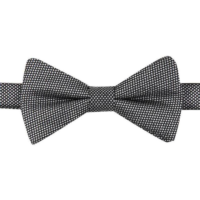 Mens Bespoke Pre-Tied Bow Tie, Silver Product Image