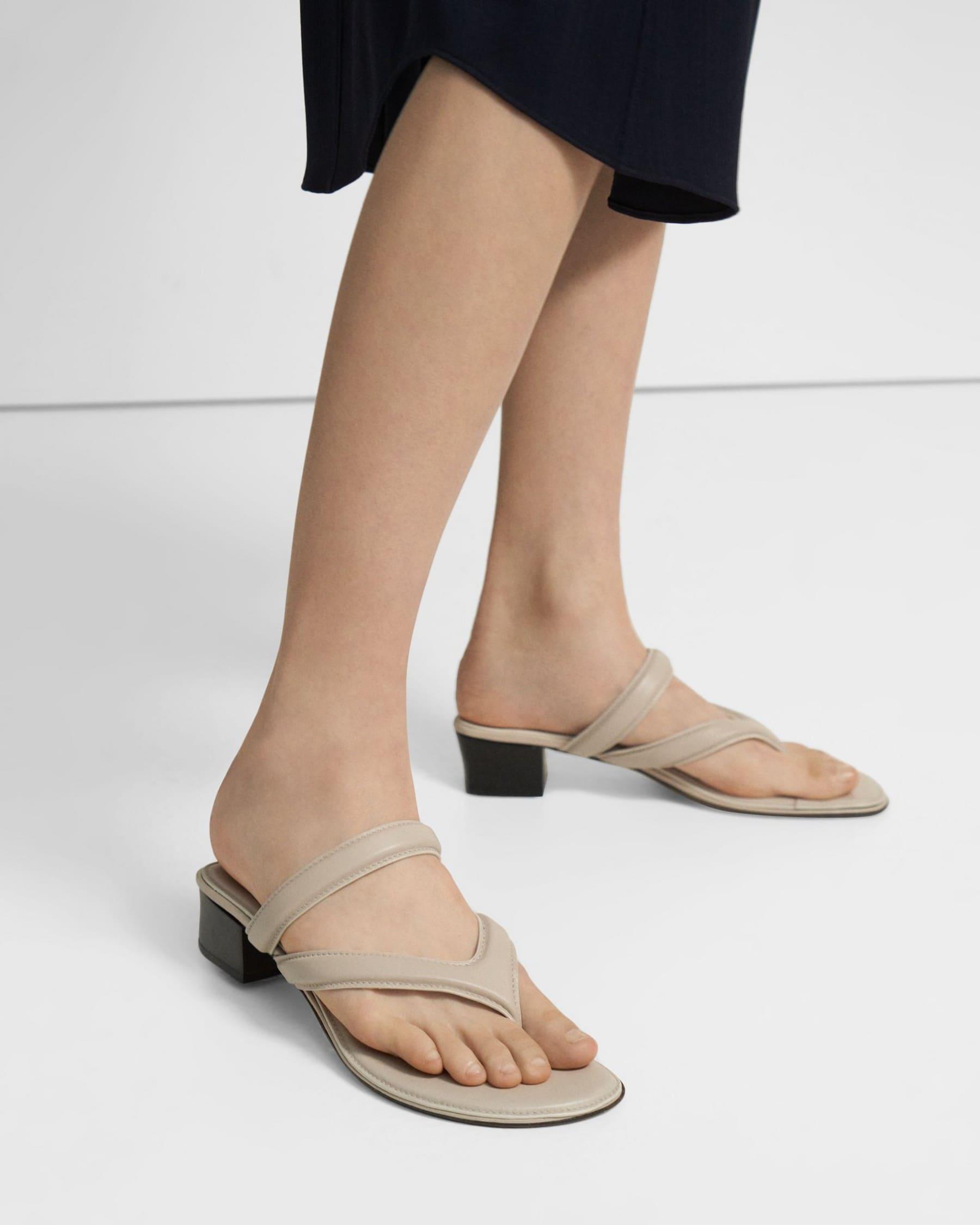 Belted Sandal in Leather Product Image