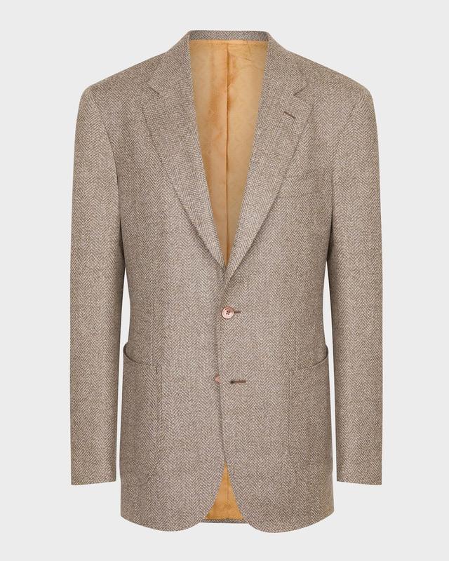 Mens Cashmere-Wool Two-Button Blazer Product Image