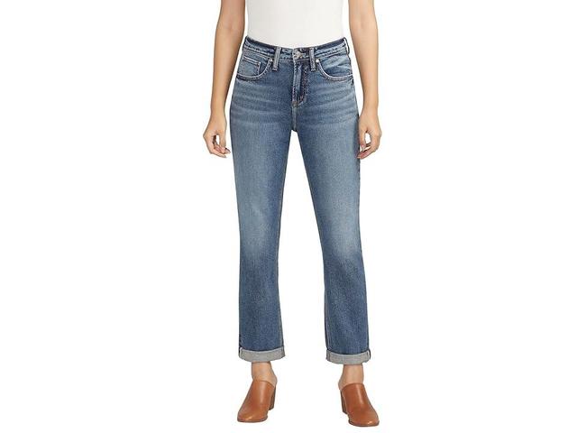 Silver Jeans Co. Beau High-Rise Slim Leg Jeans L27348SOC339 (Indigo) Women's Jeans Product Image