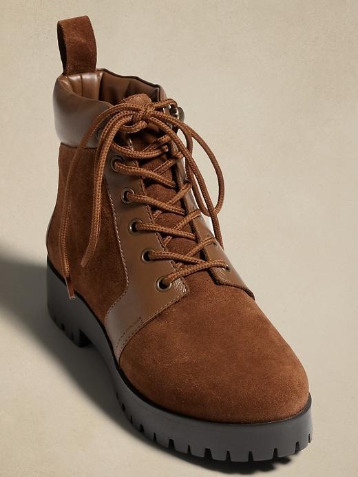 Leather Mixed Media Hiker Boot Product Image