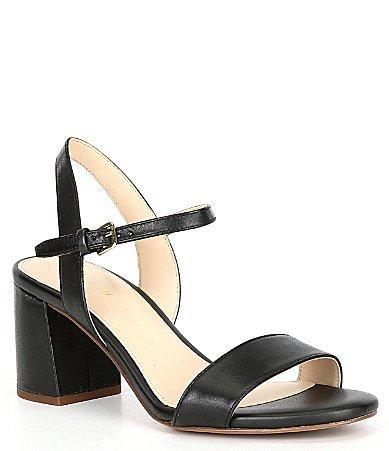 Cole Haan Josie Block Heel Sandal (65 mm) Leather) Women's Shoes Product Image