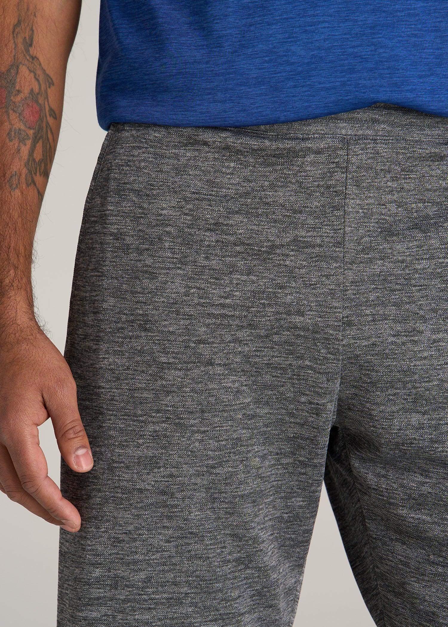 A.T. Performance Engineered Athletic Shorts for Tall Men in Grey Mix Male Product Image