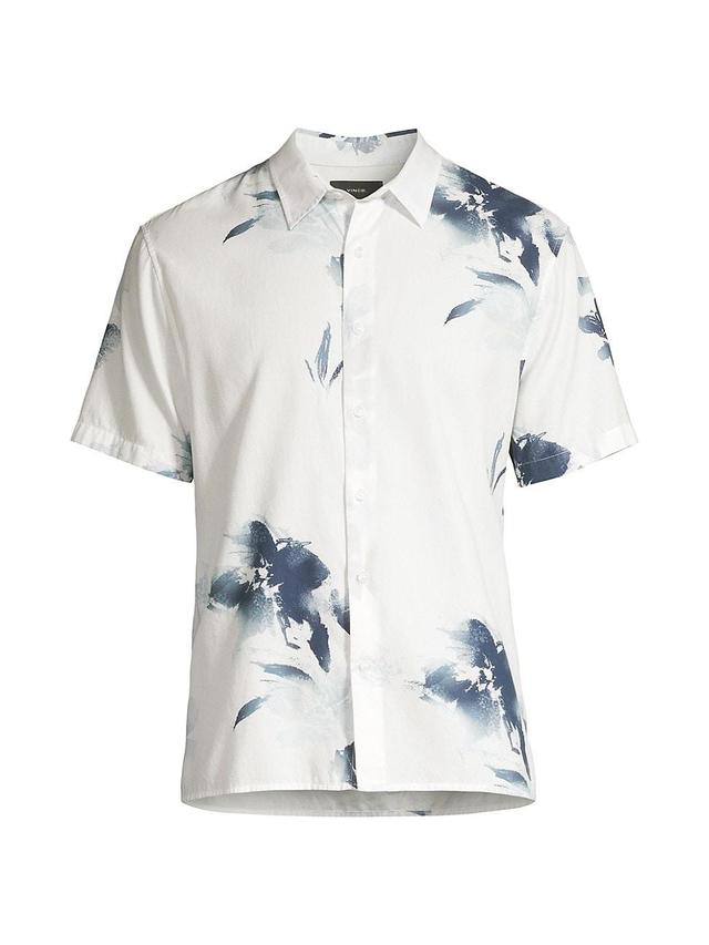 Mens Faded Floral Buton-Front Shirt Product Image