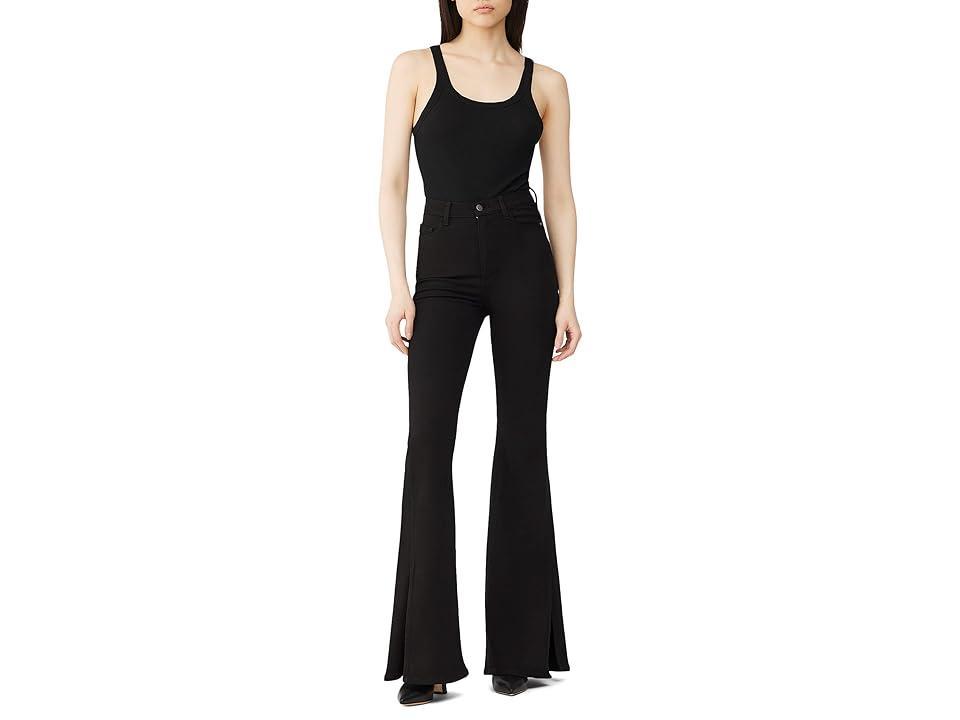 DL1961 Rachel Flare Ultra High-Rise Instasculpt 35 in Raven (Raven) Women's Jeans Product Image