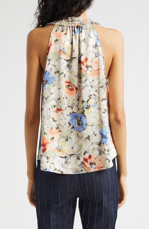 Jessie Floral-print Top In Ivory Multi Product Image