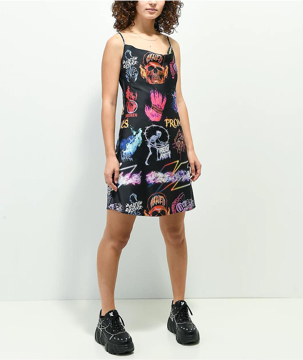 Broken Promises Simulation Black Tank Dress Product Image