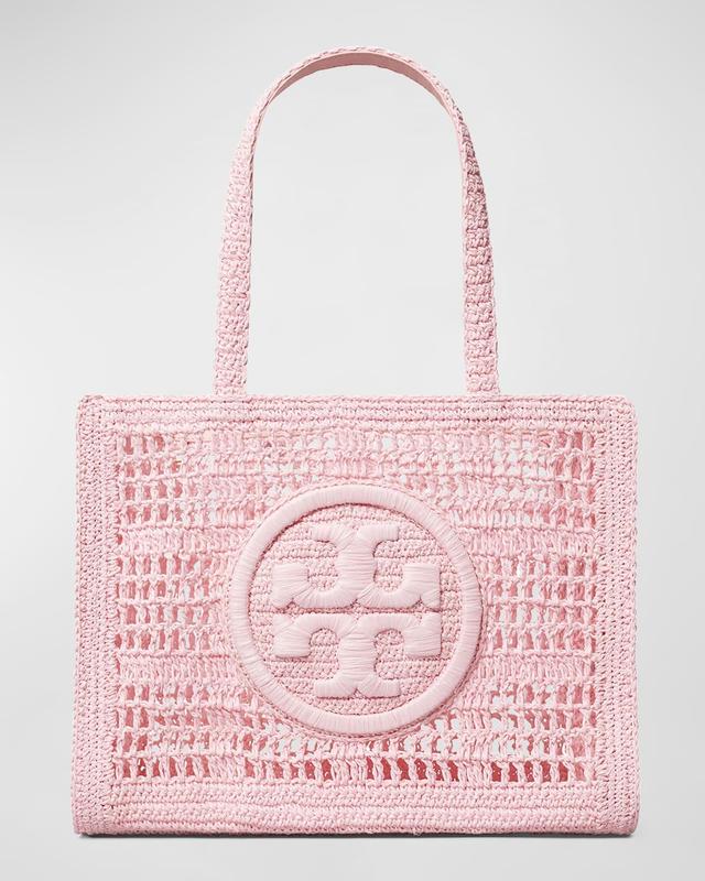 Ella Small Crochet Straw Tote Bag Product Image