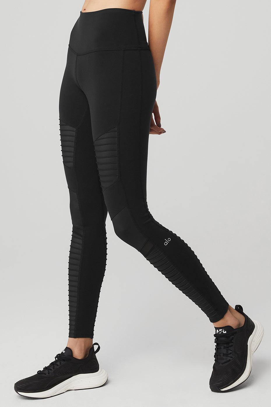 High-Waist Moto Legging - Anthracite/Anthracite Glossy Product Image