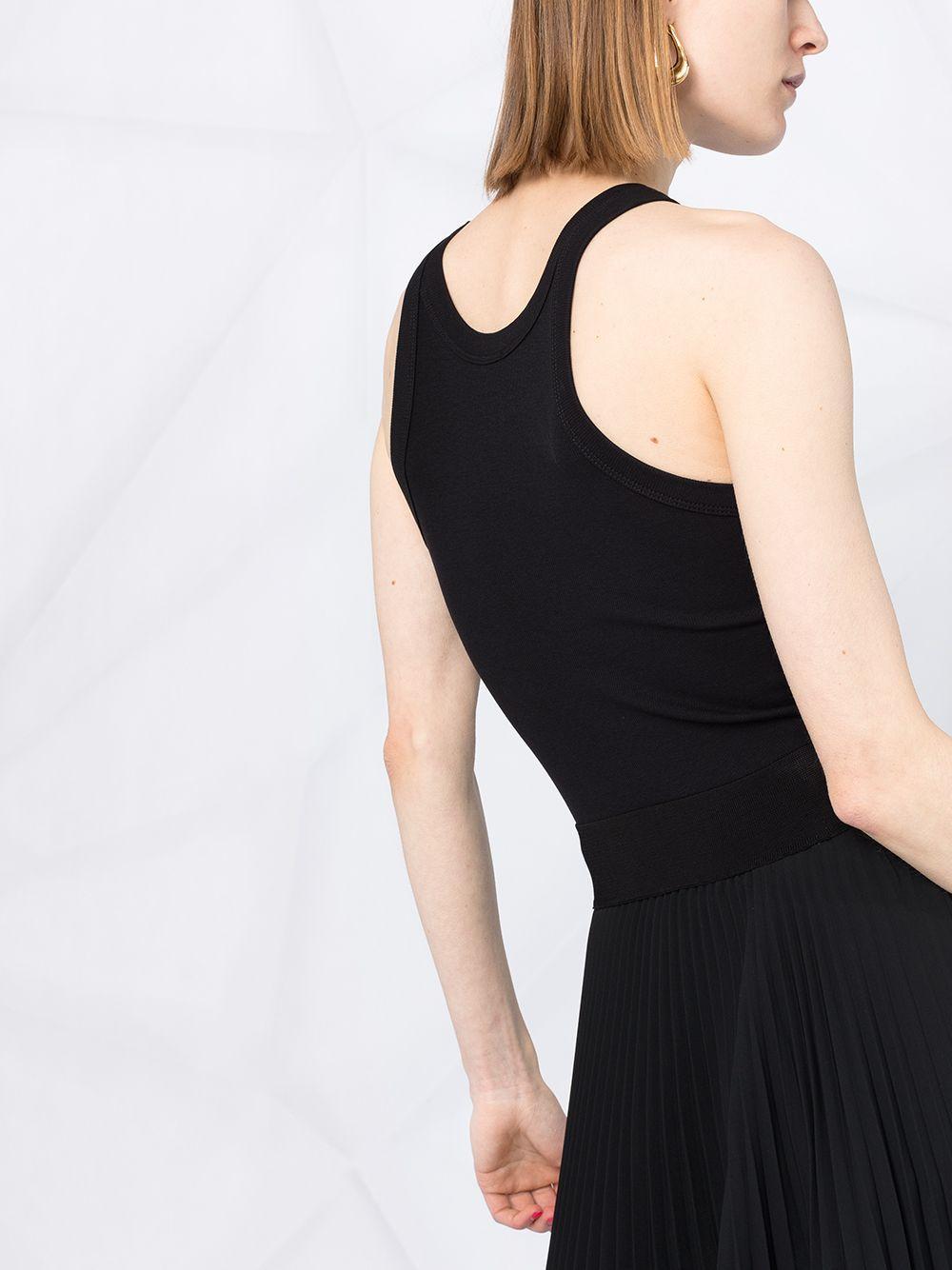 TOTÊME Organic Cotton Tank Top In Black Product Image