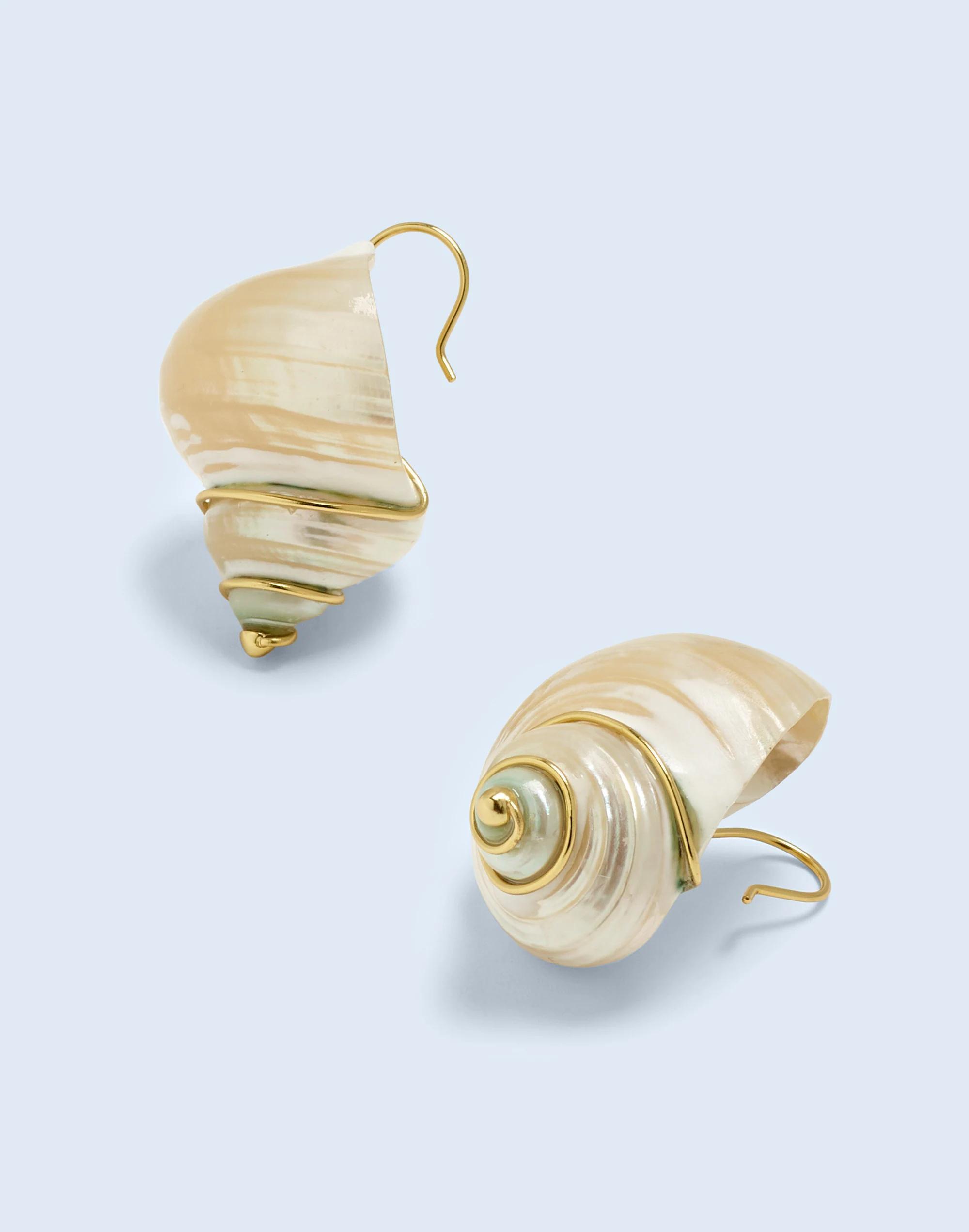 Genuine Shell Statement Earrings Product Image