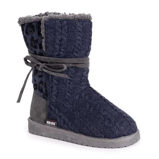 Essentials by MUK LUKS Clementine Womens Winter Boots Blue Product Image