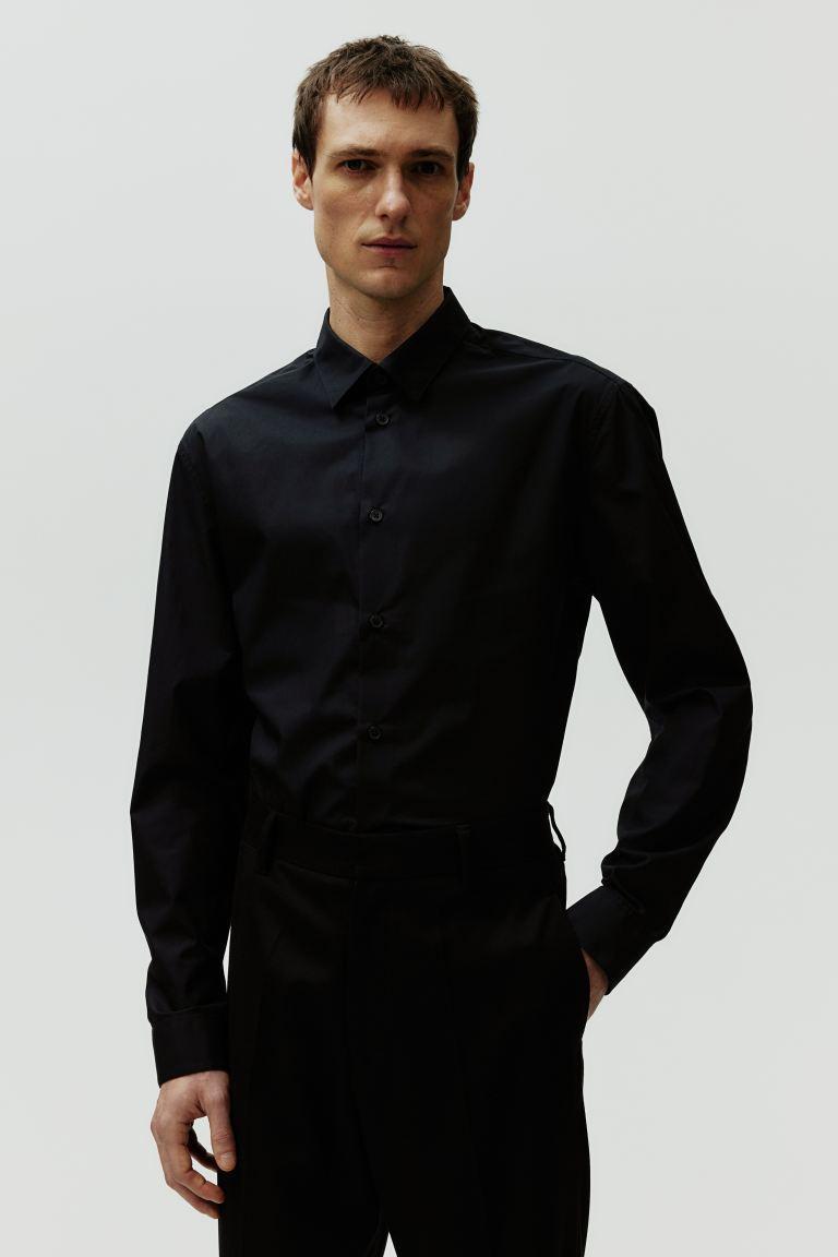 Regular Fit Poplin Shirt Product Image