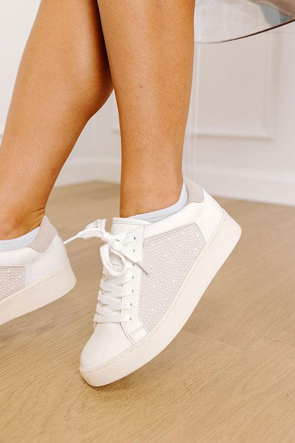 The Gracie Pearl Embellished Sneaker Product Image