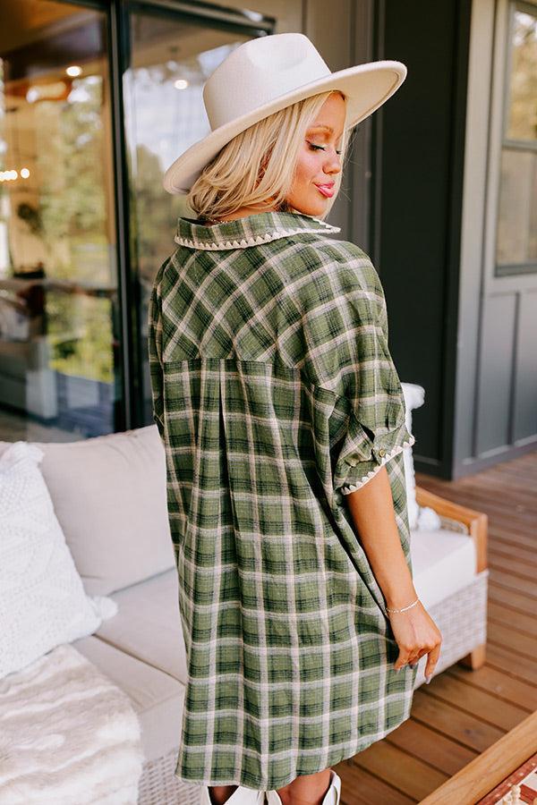 Bonfire Ready Plaid Mini Dress Product Image