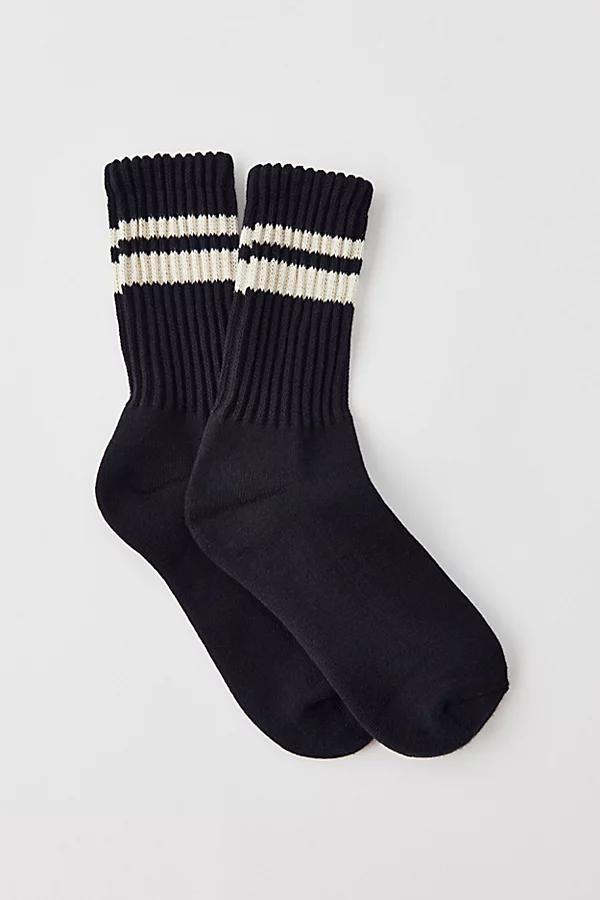 Athletic Striped Slouch Crew Sock Womens at Urban Outfitters Product Image