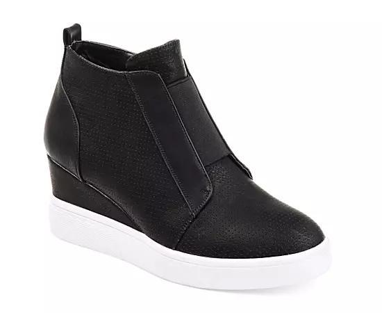 Journee Collection Clara Womens Wedge Sneakers Product Image