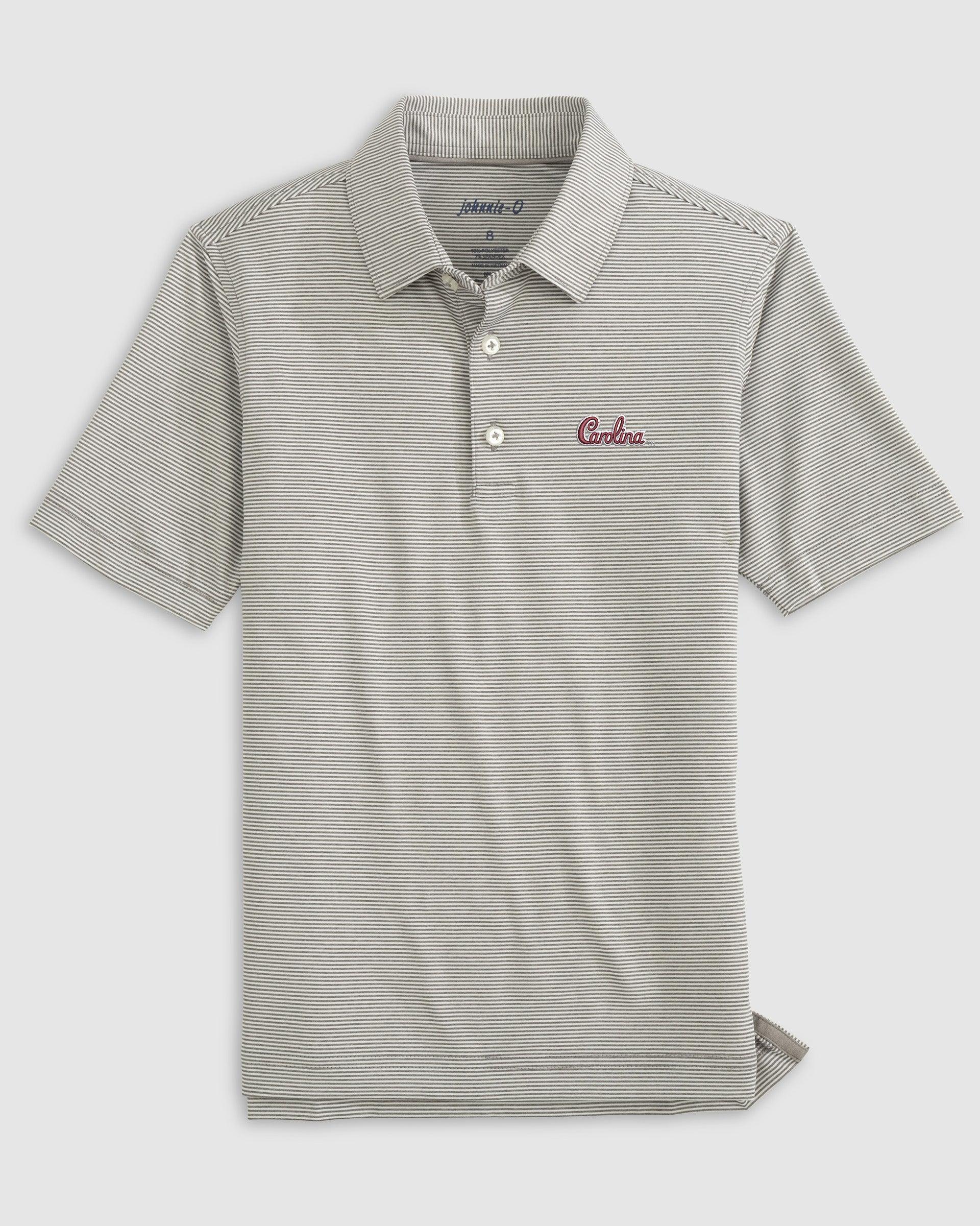 johnnie-O South Carolina Lyndonn Jr. Striped Jersey Performance Polo - Script Logo Product Image