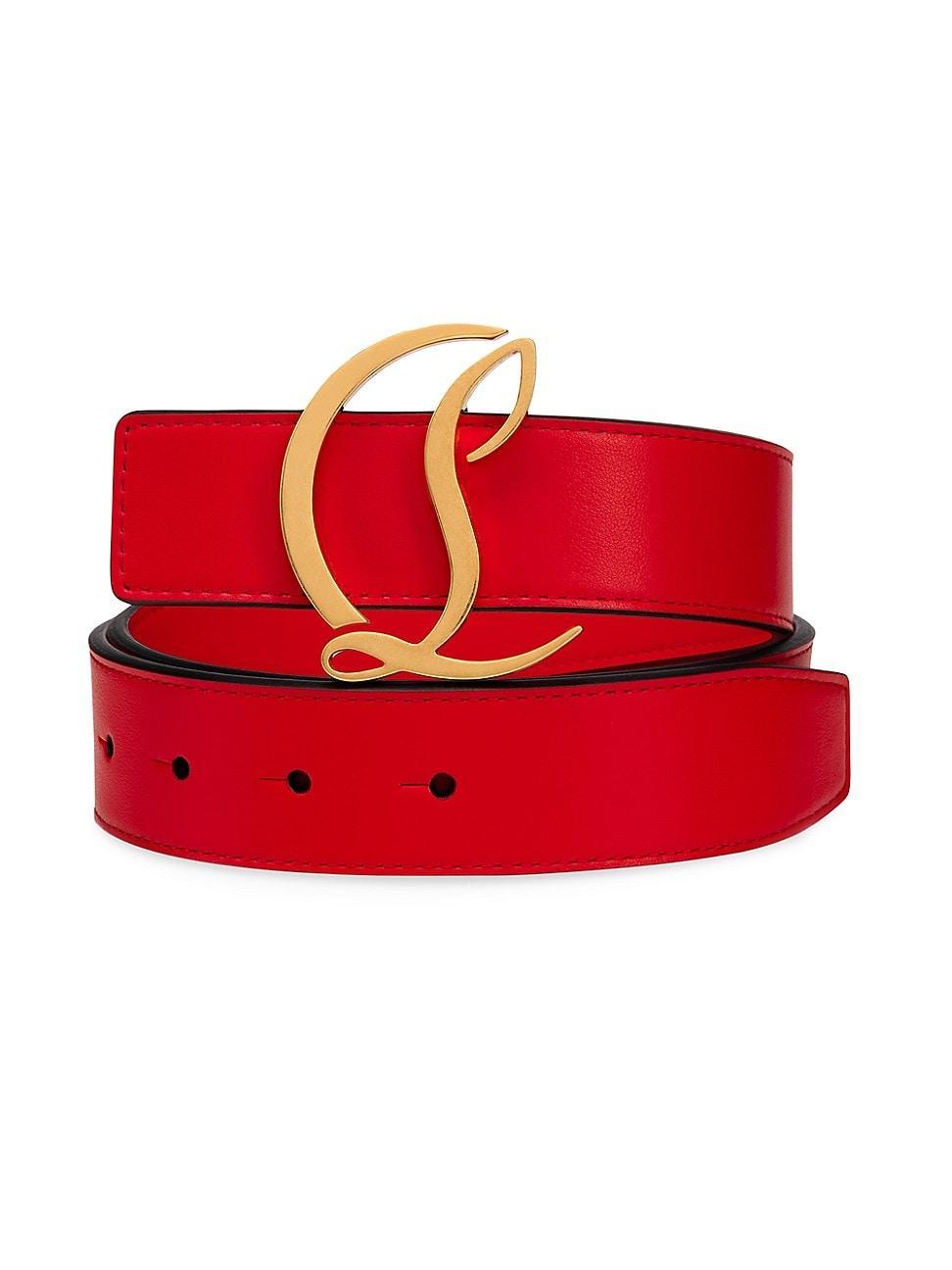 Christian Louboutin Logo Buckle Leather Belt Product Image