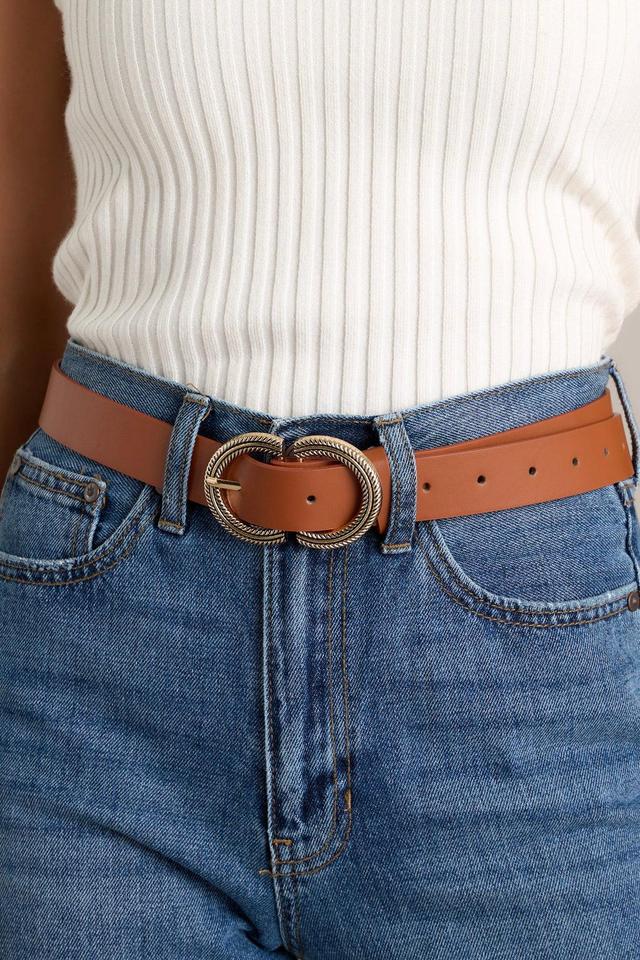 Perfect Together Cognac Belt Product Image