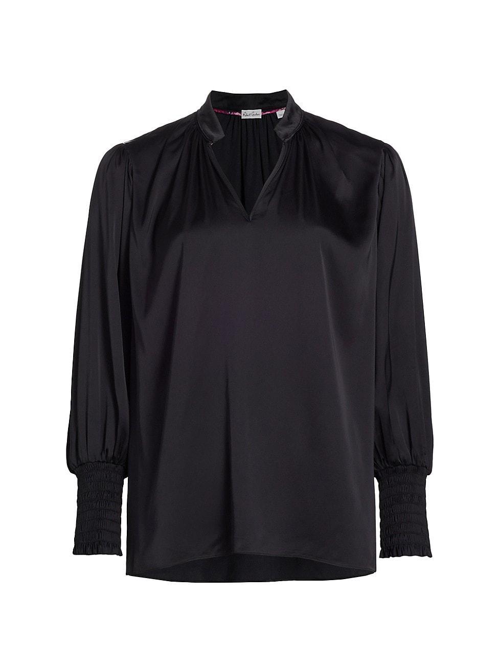 Womens Jordyn Silk-Blend Blouse Product Image