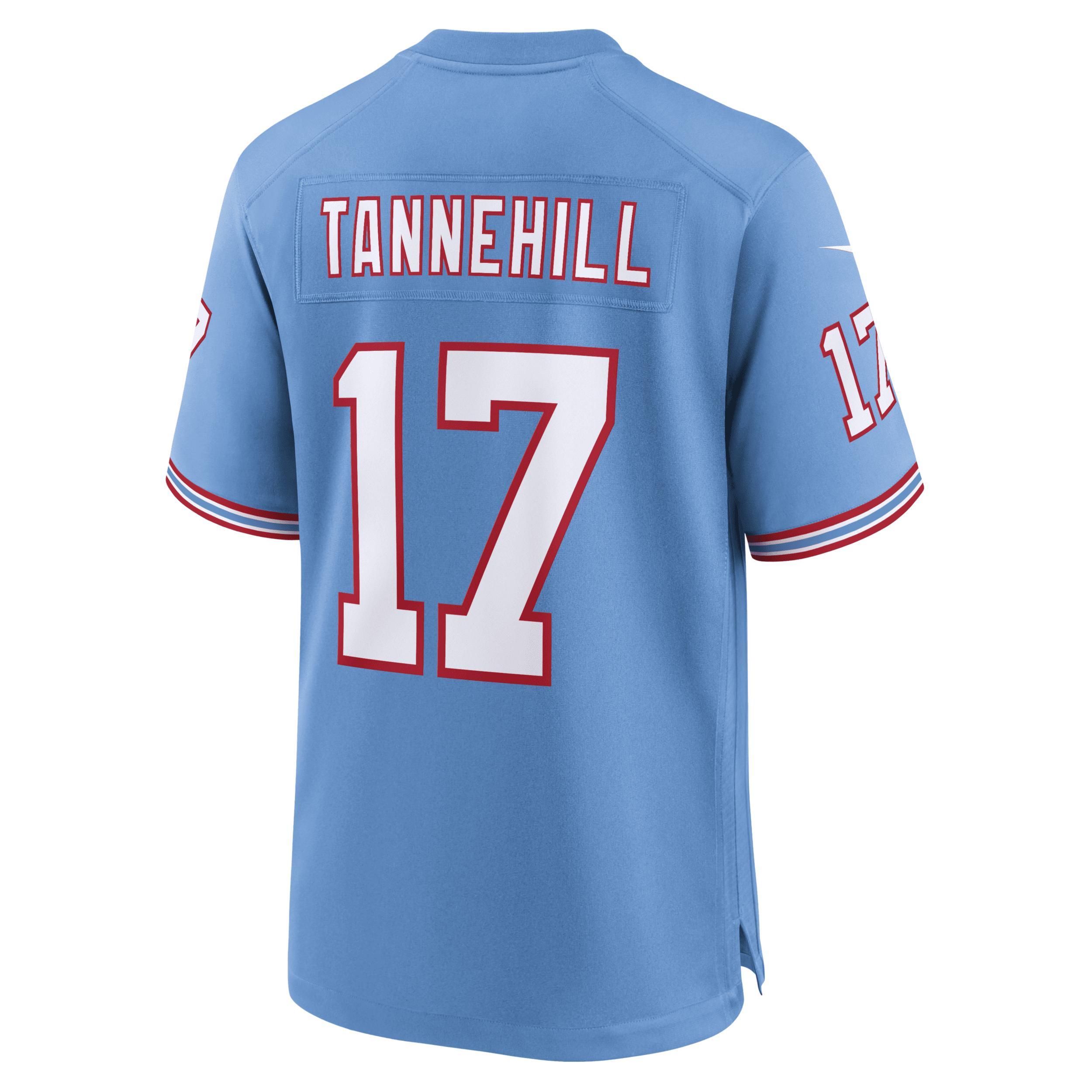 Mens Nike Ryan Tannehill Light Blue Tennessee Titans Oilers Throwback Alternate Game Player Jersey - Light Blue Product Image