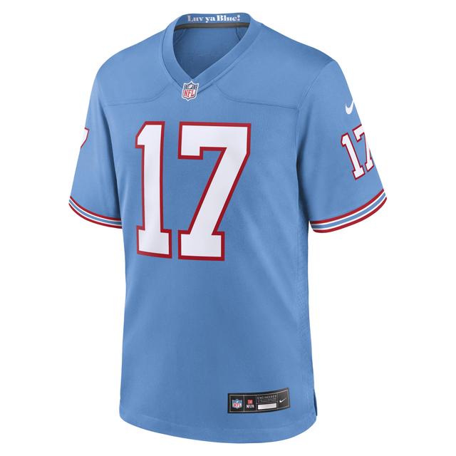 Mens Nike Ryan Tannehill Light Blue Tennessee Titans Oilers Throwback Alternate Game Player Jersey - Light Blue Product Image