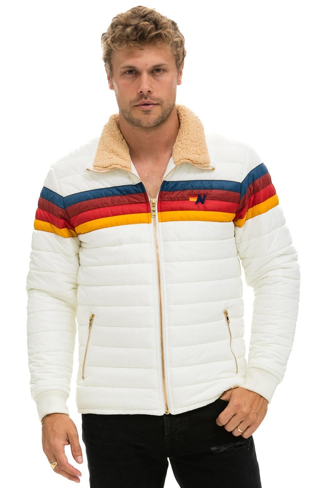 4 STRIPE JACKET -  WHITE Male Product Image