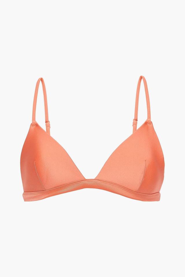 Triangle Bikini Top In Peach Product Image