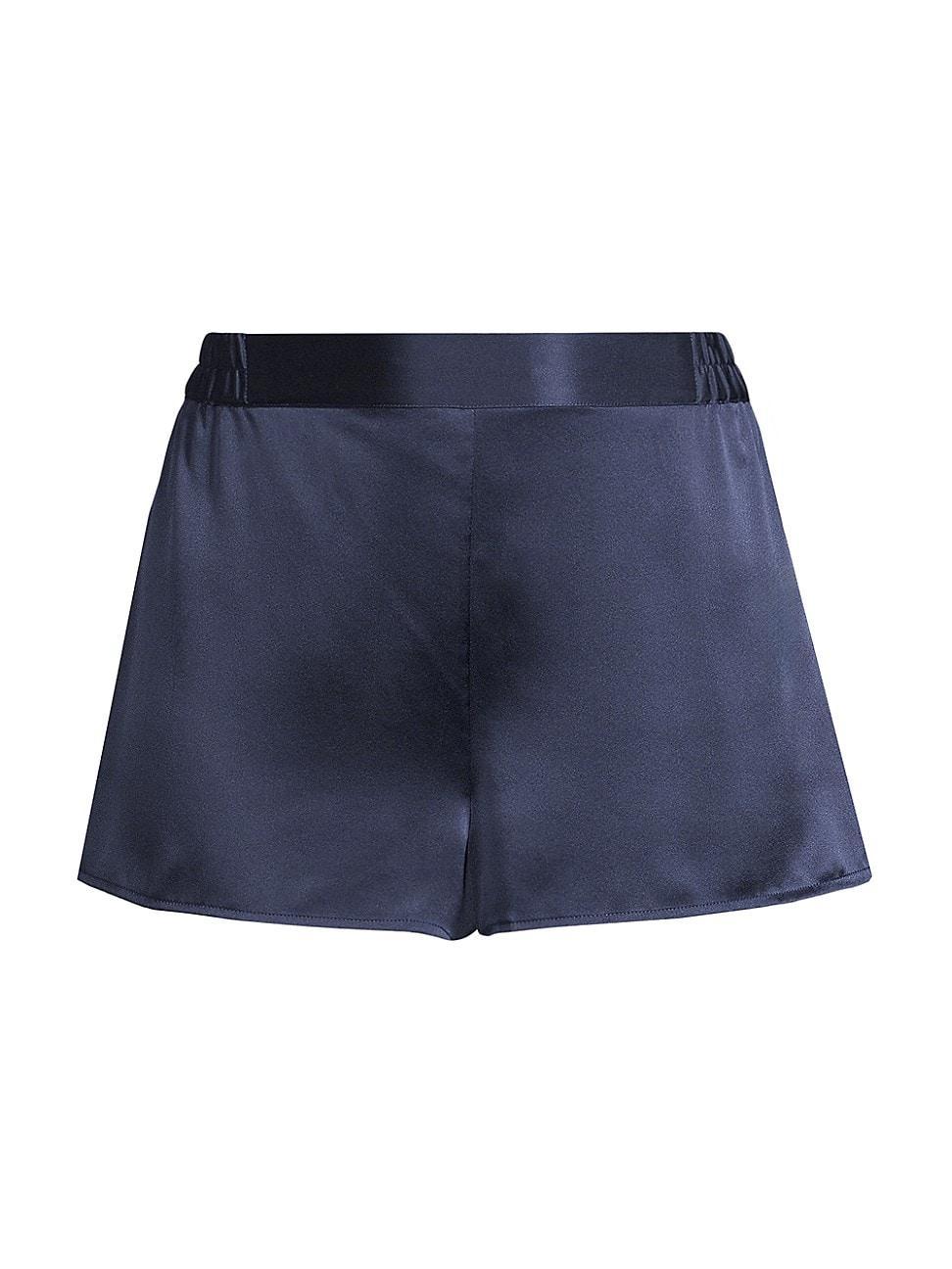 Womens Elasticized Silk Shorts Product Image