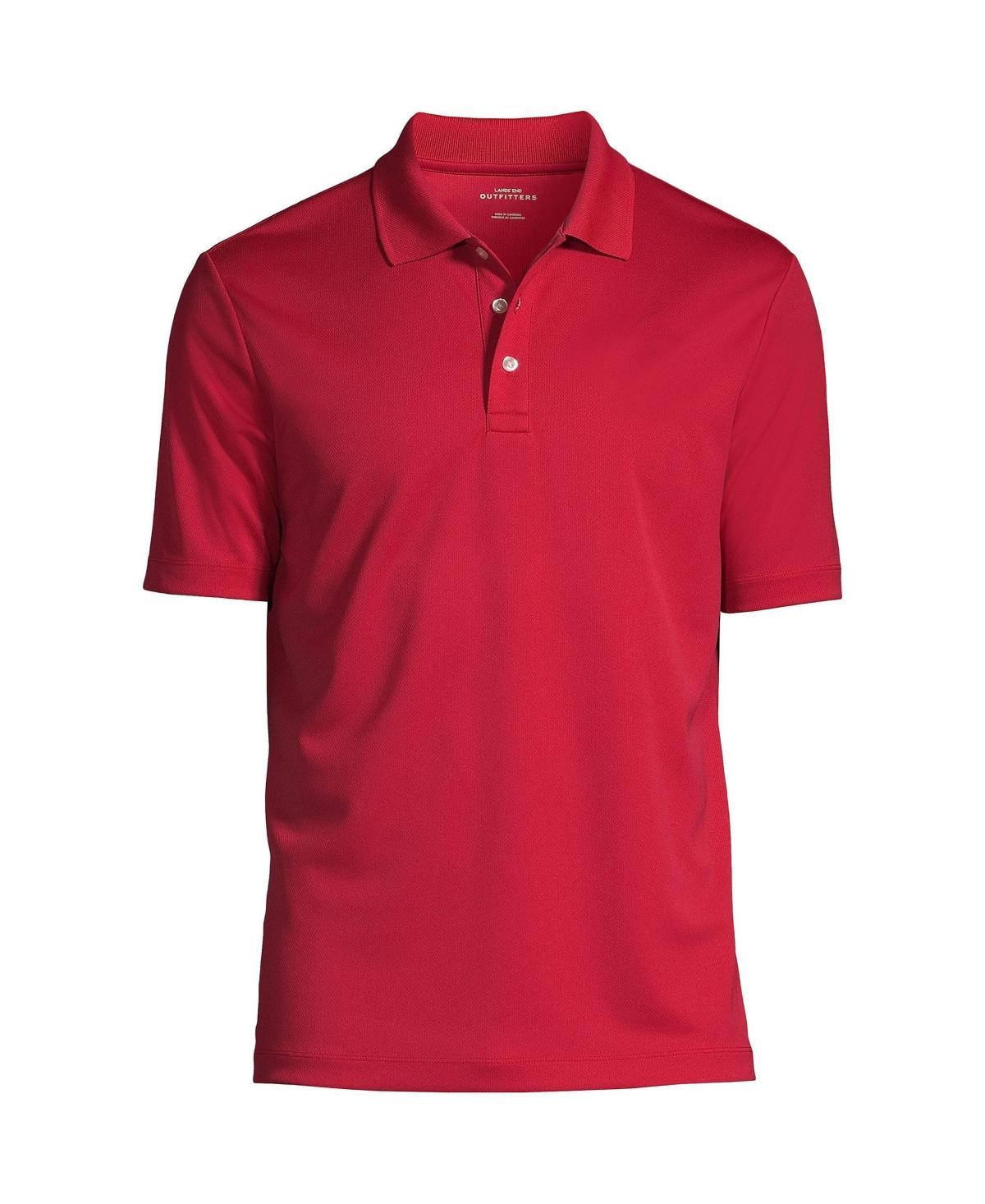 Mens Lands End Short Sleeve Moisture-Wicking Active Polo Shirt Product Image