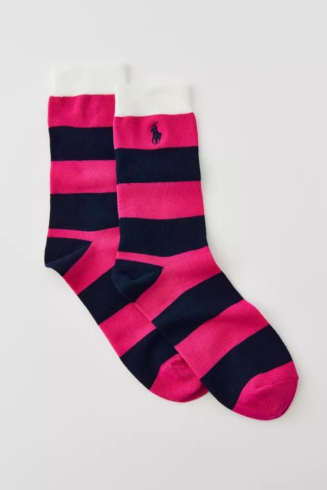 Polo Ralph Lauren Large Rugby Stripes Crew Sock Product Image