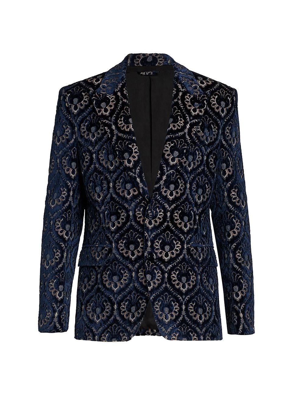 Mens Medallion Velvet Formal Sportcoat Product Image