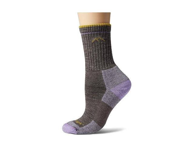 Darn Tough Vermont Merino Wool Micro Crew Socks Cushion (Slate) Women's Crew Cut Socks Shoes Product Image