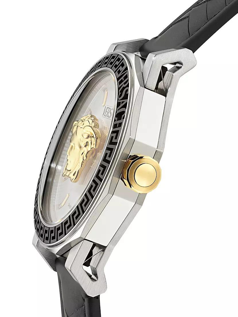 Medusa Deco Leather-Strap Watch Product Image