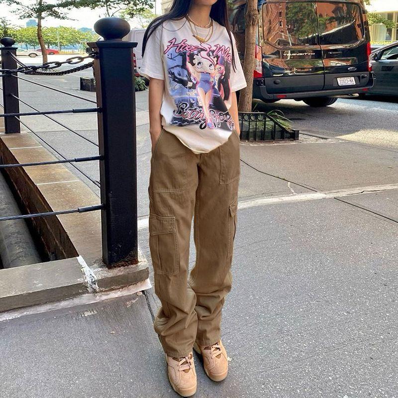 High-Waist Cargo Pants Product Image