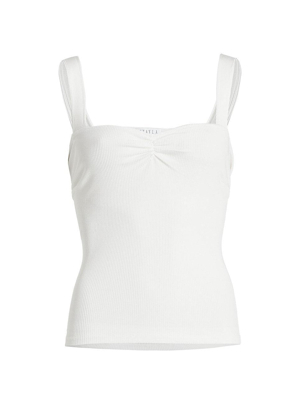 Womens Ruched Jersey Tank Top Product Image