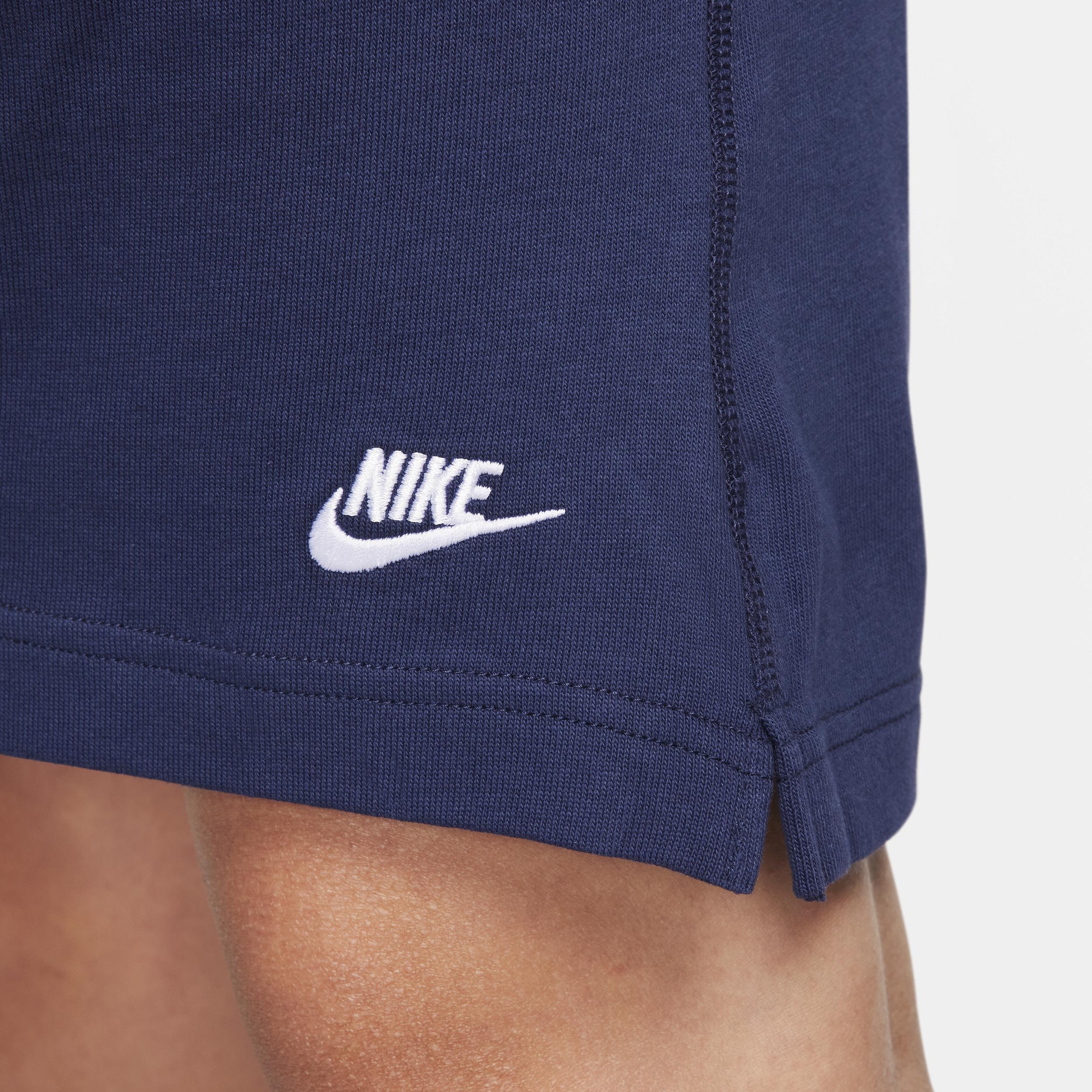 Mens Nike Club Knit Shorts Black Navy Product Image