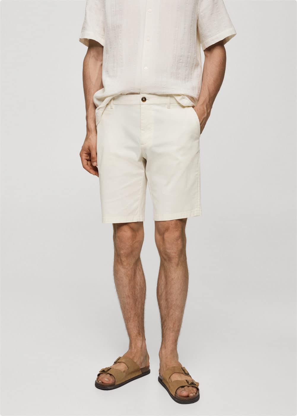 Mango Mens Slim-Fit Bermuda Shorts Product Image