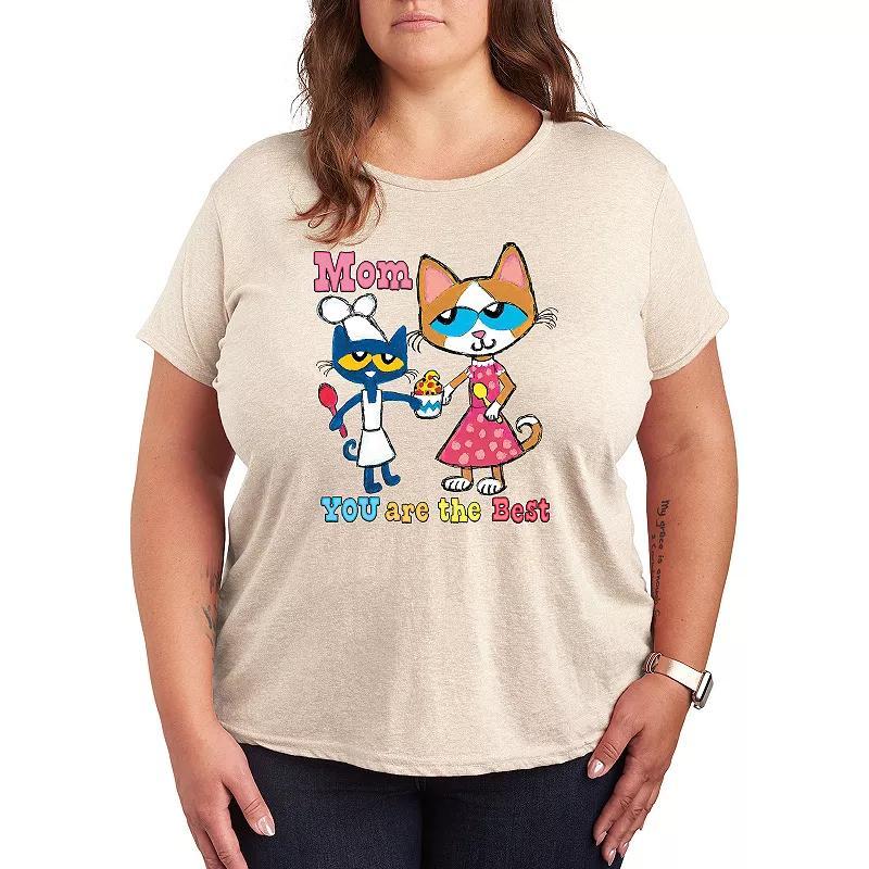 Plus Pete the Cat The Best Mom Graphic Tee, Womens Product Image