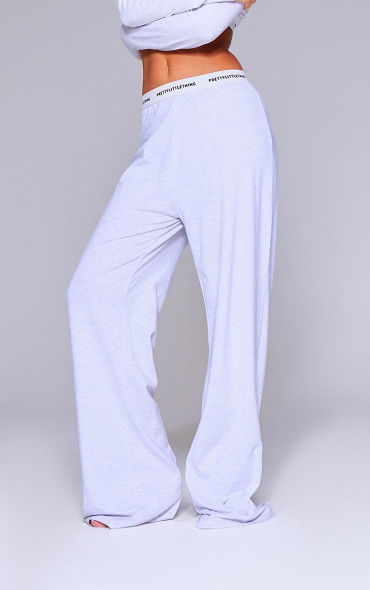 PRETTYLITTLETHING Tape Grey Marl PJ Trousers Product Image