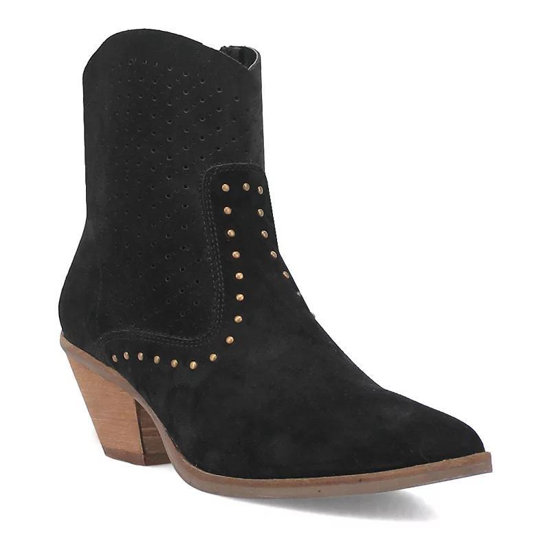 Dingo Miss Priss Suede Studded Western Booties Product Image