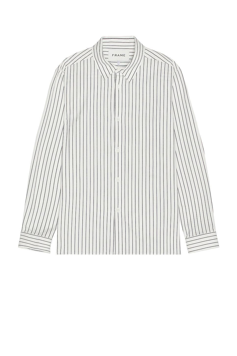 FRAME Classic Stripe Shirt White. (also in ). Product Image