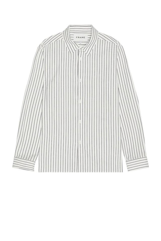 FRAME Classic Stripe Shirt White. (also in ). Product Image