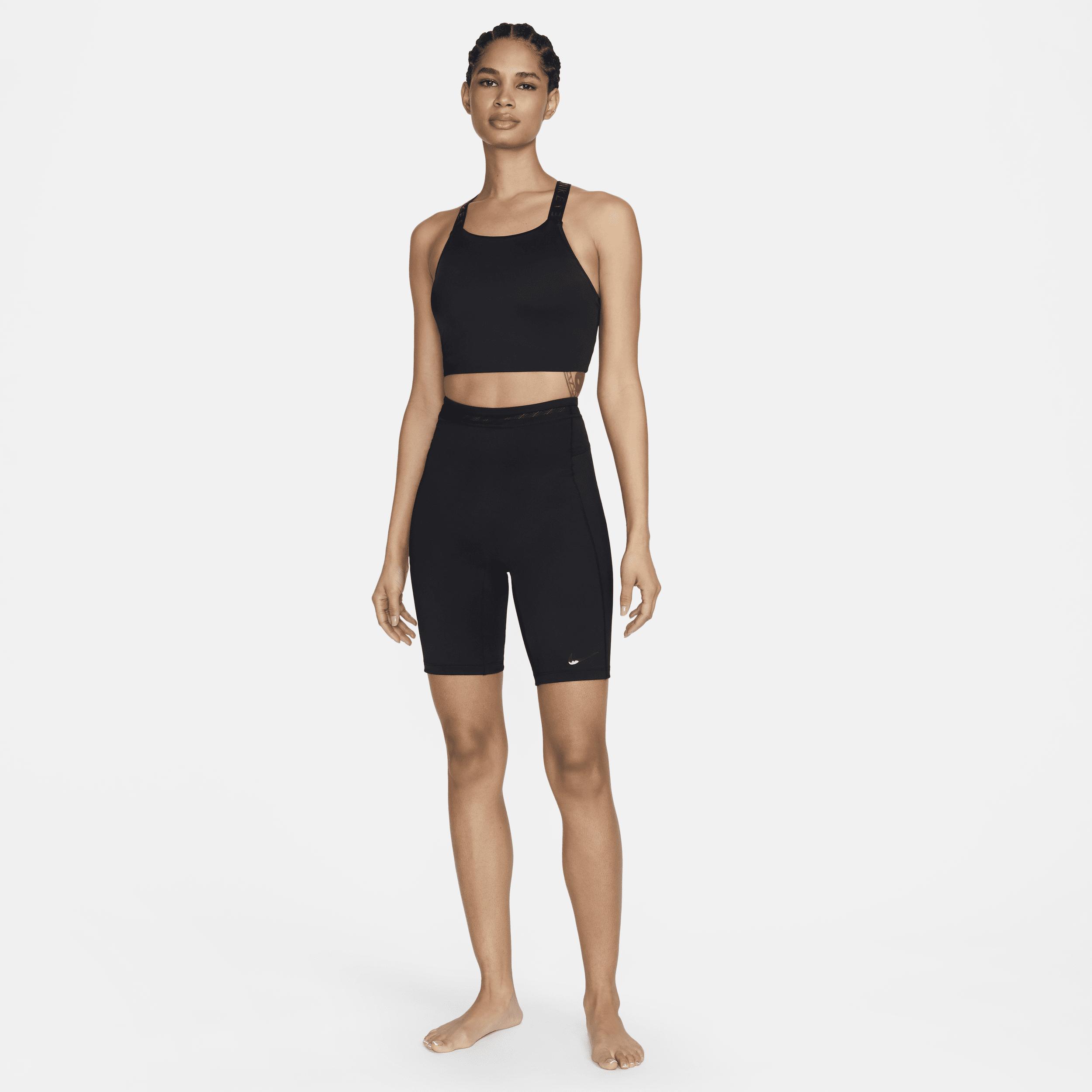 Nike Women's Swim Hydralock Fusion High-Neck Midkini Top Product Image